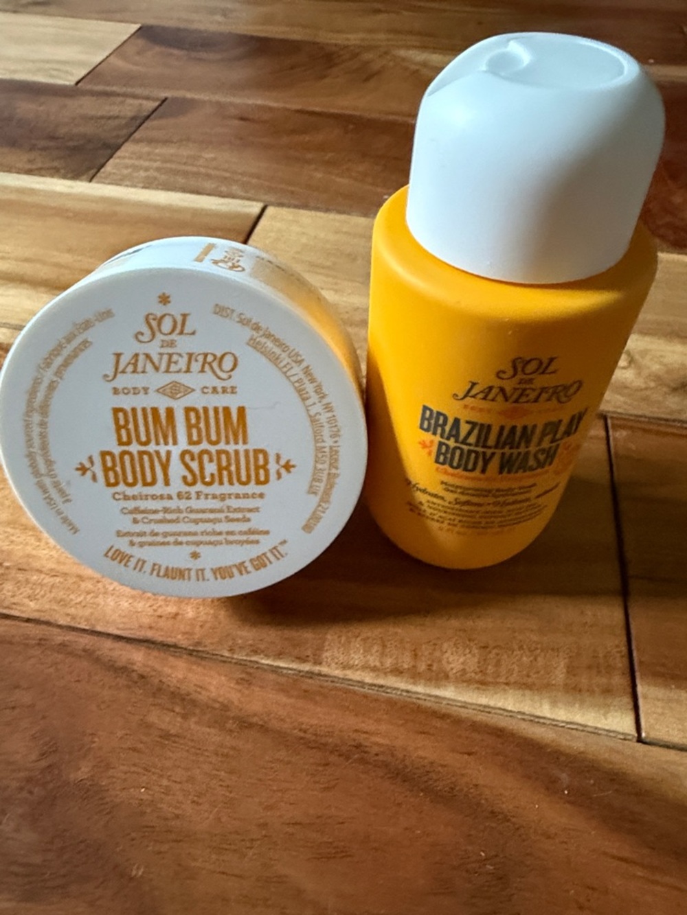 Sol de Janeiro Yellow Bum Bum Body Scrub & Brazilian Plum Body Wash Duo